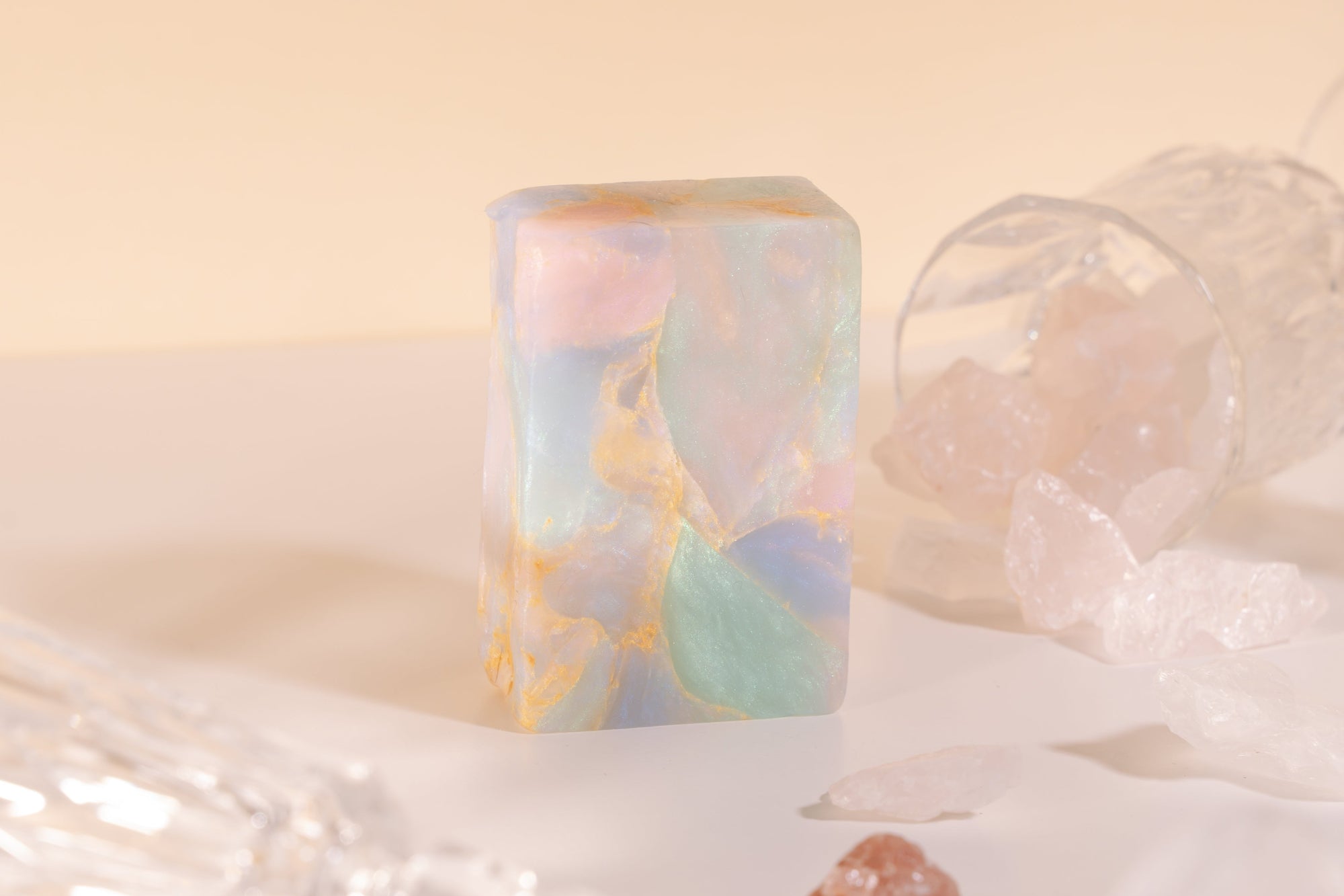 soap rocks white opal