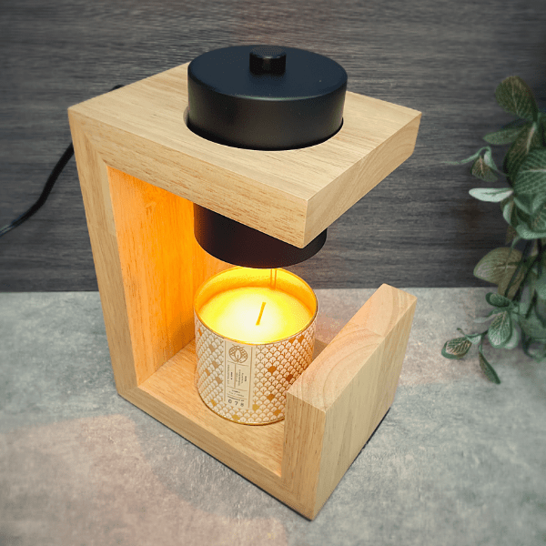 CANDLE WARMER 周邊小物 北歐幾何｜原木香薰融蠟燈